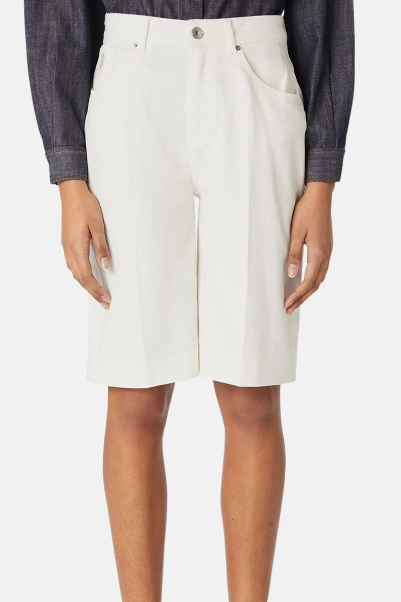 Бермуди 56J00173/1T005763/H/001 5 Pocket High Waist Short — снимка 2