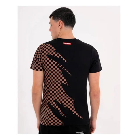 Мъжка черна тениска CLAW TEAR CHECK SPRAYGROUND — снимка 5