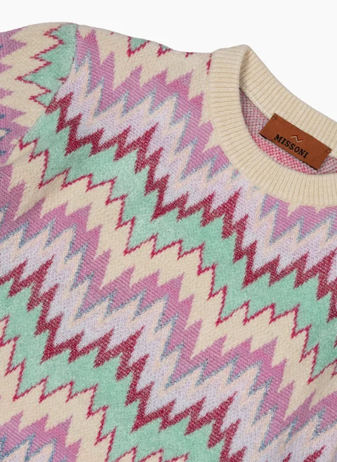 Рокля с геометричен десен Missoni Kids — снимка 2