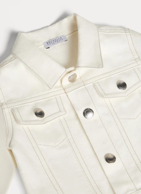 Яке от деним 'Bernie' Brunello Cucinelli Kids 24M-36M — снимка 3