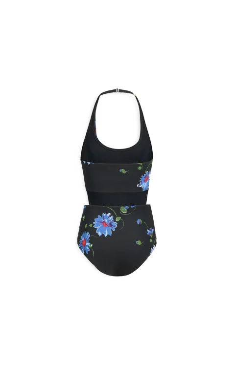 Alaïa Flower Print Knot Swimsuit — снимка 2