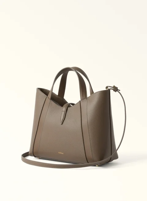 Чанта Furla Goccia Muddy Gray S — снимка 2