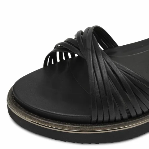 Дамски Сандали На Платформа TAMARIS – 1-28218-44-001 BLACK — снимка 4