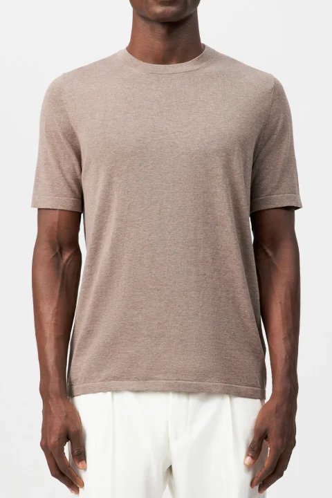 T-Shirt VALENTIN-420052 1400-brown — снимка 2