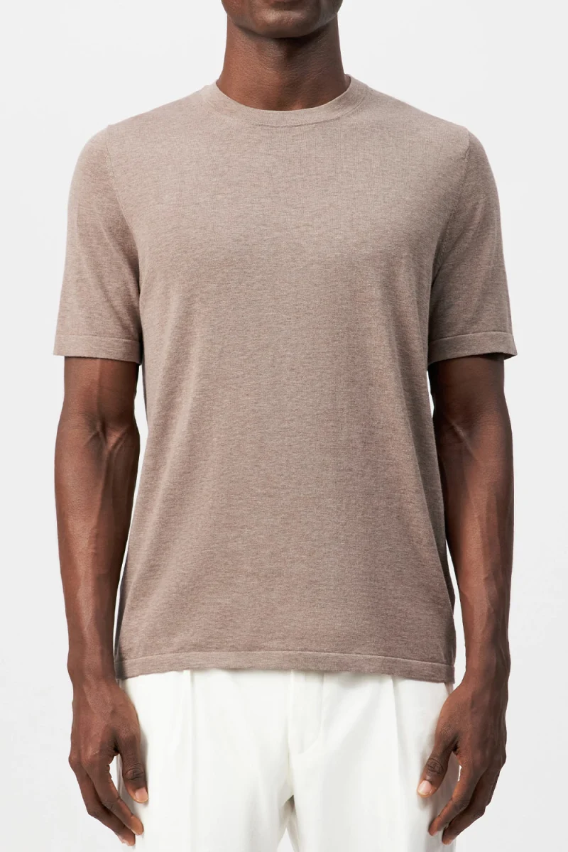 T-Shirt VALENTIN-420052 1400-brown — снимка 2