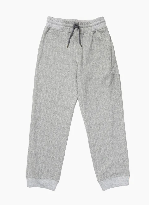Спортен панталон с фино райе Brunello Cucinelli Kids 10