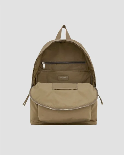 City Backpack in Nylon Ripstop and Leather — снимка 2