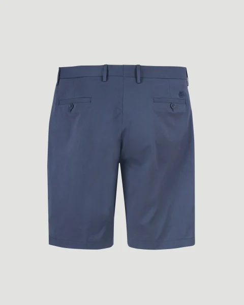 Linen Bermuda Shorts in Navy — снимка 2