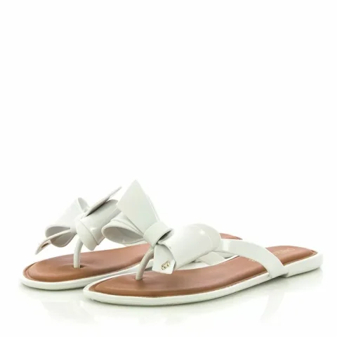 Дамски Равни Чехли PETITE JOLIE – PJ6549 WHITE/CARAMEL — снимка 3