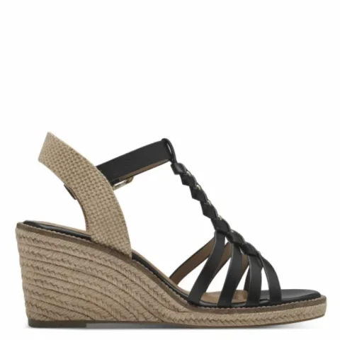 Дамски Сандали На Платформа TAMARIS – 1-28042-42-001 BLACK — снимка 2
