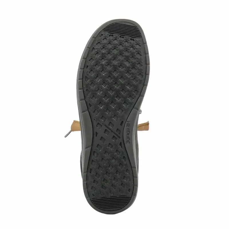 Мъжки Ежедневни HEY DUDE – 40175-001 WALLY GRIP CRAFT BLACK — снимка 3