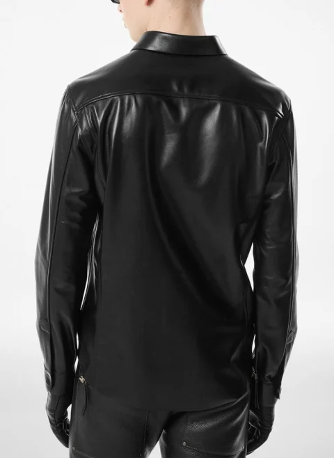 Риза от естествена кожа Tom Ford — снимка 3