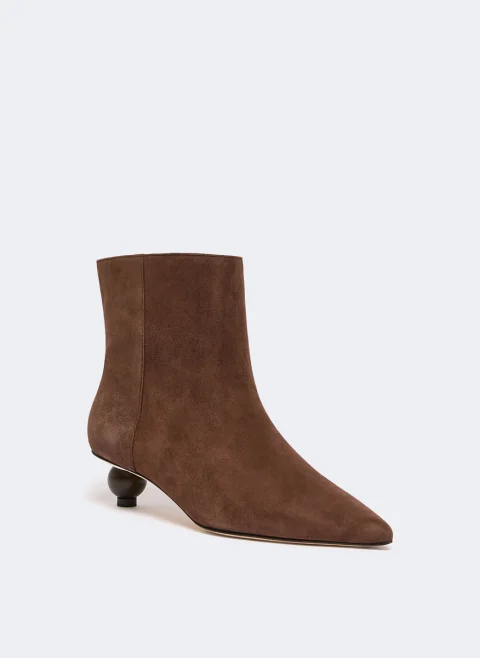 Велурени боти Weekend Max Mara Wkacapanna — снимка 2