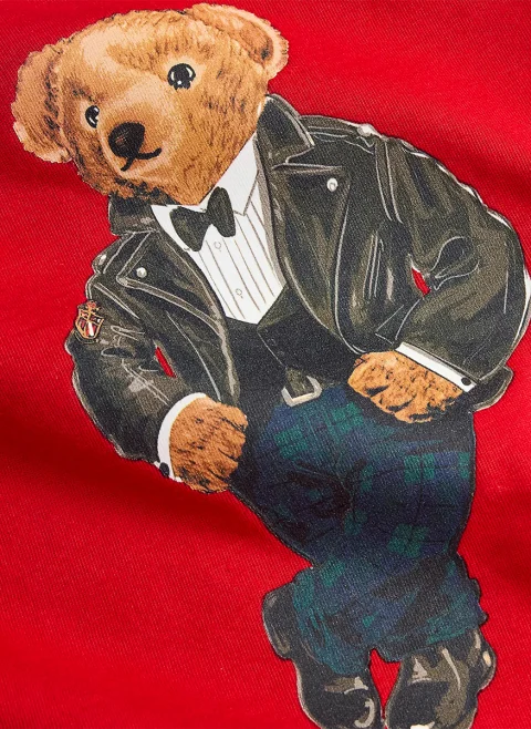Тишърт с принт 'Polo Bear' Ralph Lauren Kids 2-7 — снимка 4