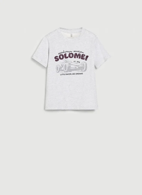 Тишърт с принт Brunello Cucinelli Kids 8-10