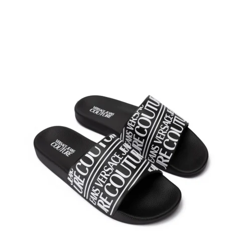 Мъжки черни чехли VERSACE JEANS — снимка 4