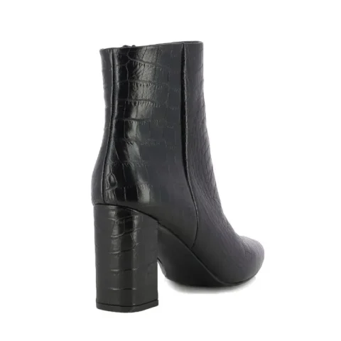 Дамски Боти На Ток CARLO FABIANI – 343107- black croco — снимка 2