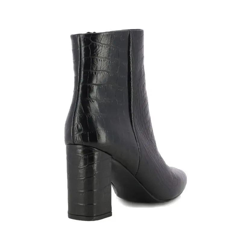 Дамски Боти На Ток CARLO FABIANI – 343107- black croco — снимка 2