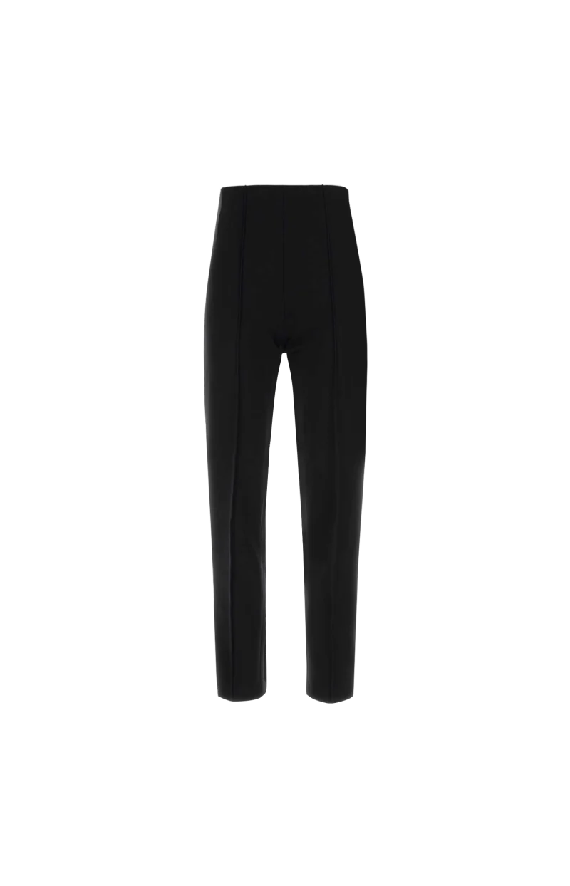 Black Stretch Jersey Pants