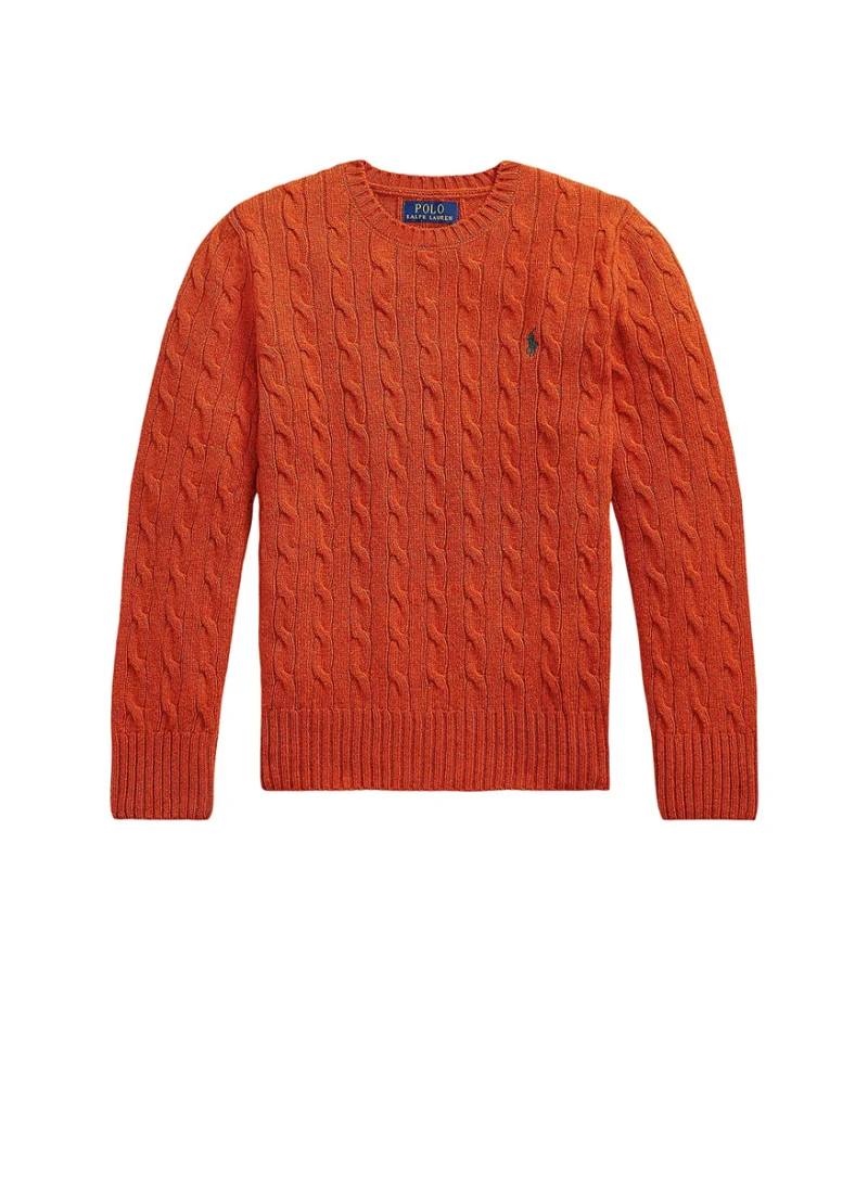 Пуловер от вълна 'Cable-Knit' Ralph Lauren Kids 7-14