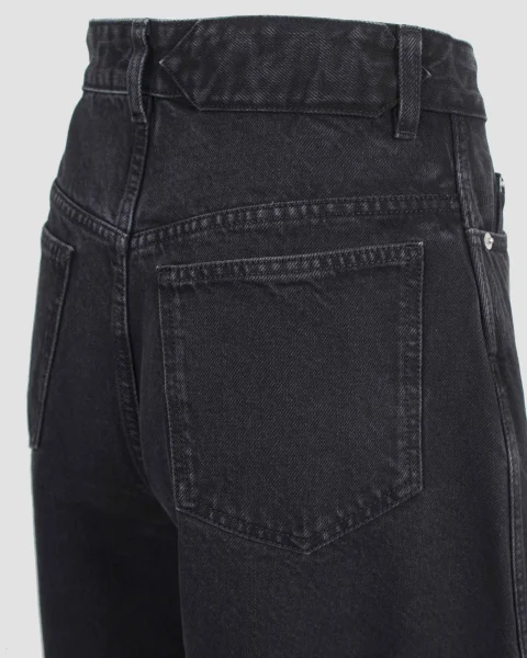 The Ovalo De-Nîmes Denim Pants in Black — снимка 3