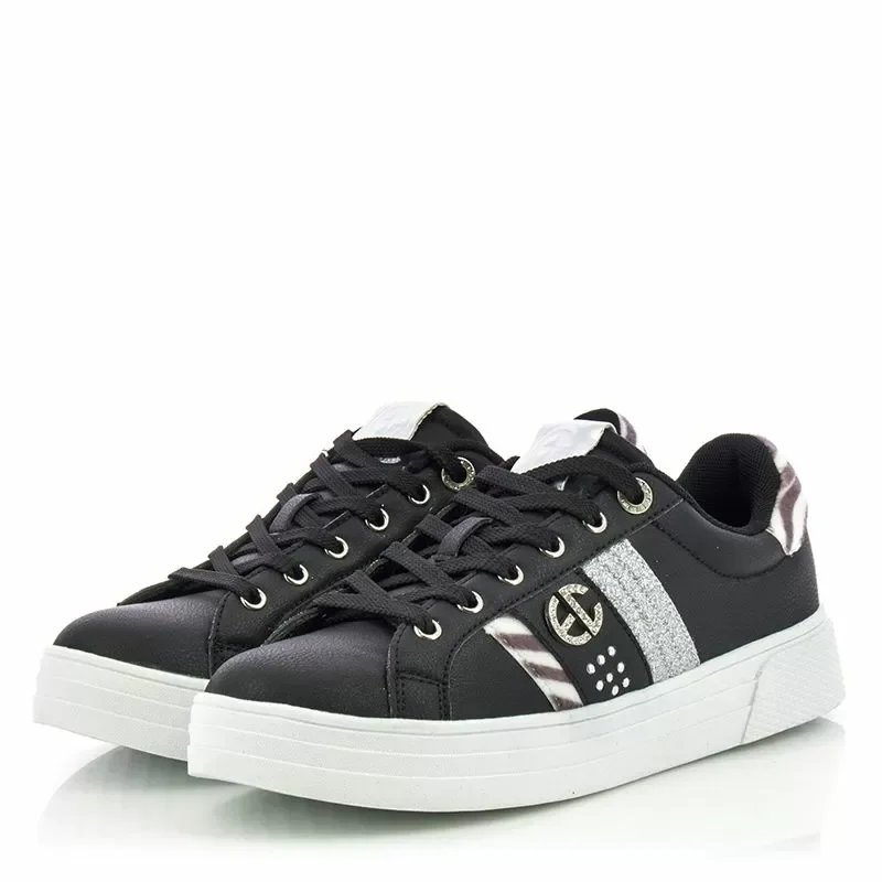 Дамски Сникърс ENRICO COVERI – ECW224224/02 -BLACK — снимка 3