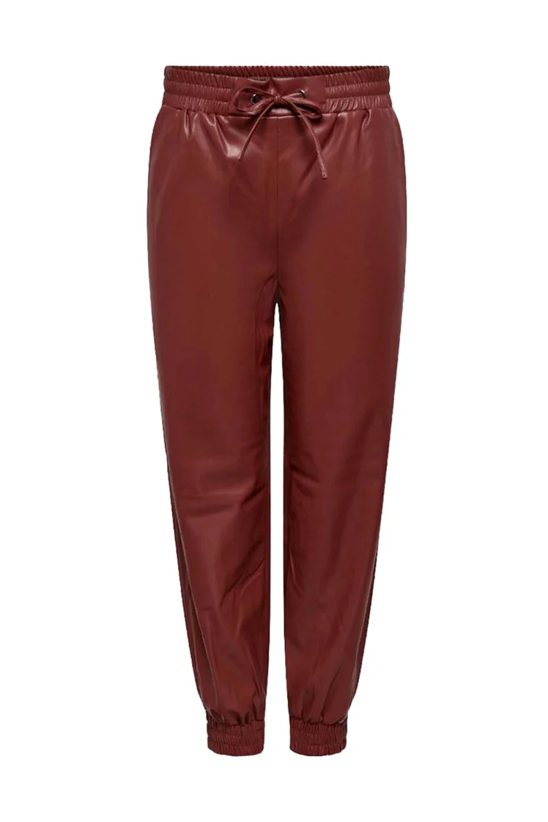 Pant панталони Onlsofia Faux Leather Pant Cc Otw 15260831 18-1325 TCX Spiced Apple