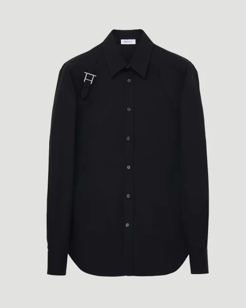 T-Bar Harness Shirt in Black
