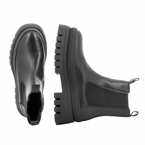 Дамски Спортни Боти TAMARIS – 1-25494-41 003 BLACK LEATHER — снимка 5