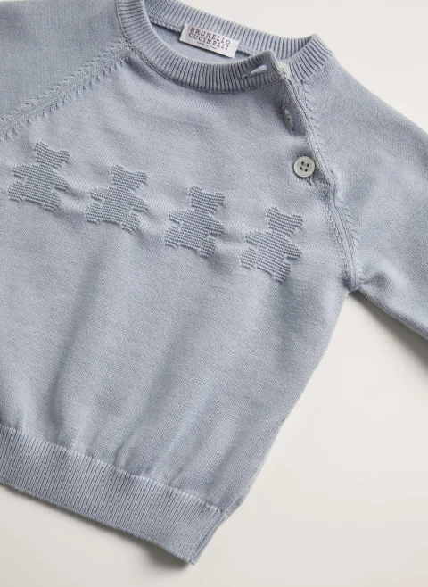 Пуловер 'Bernie' Brunello Cucinelli Kids — снимка 7