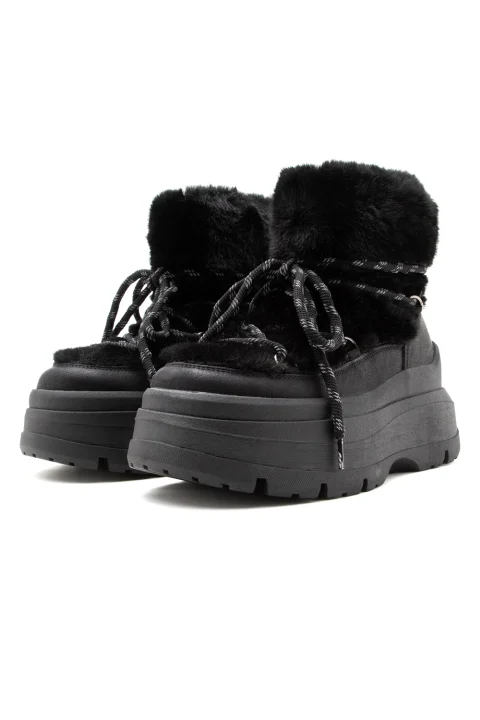 Боти Olympia Fur BUFPD00018482 black — снимка 2