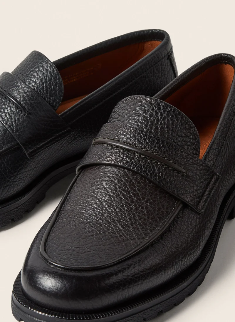 Кожени мокасини 'Pioggia' Zegna — снимка 5