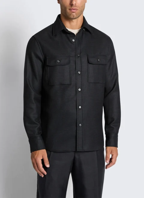 Риза от вълна 'Military shirt' Brioni — снимка 2
