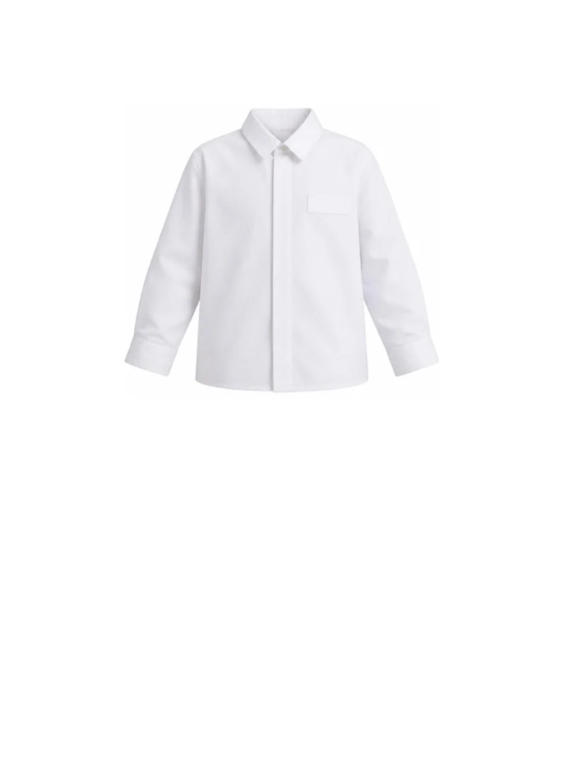 Класическа риза с лого бродерия Givenchy Kids