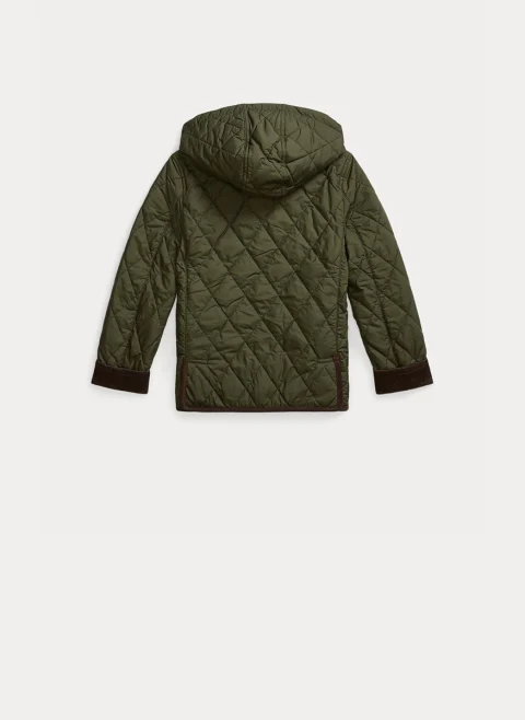 Капитонирано яке с контрастни детайли Ralph Lauren Kids 2-7 — снимка 5