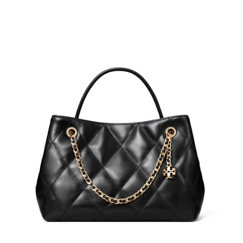 Дамска черна чанта SMALL FLEMING CARRYALL TORY BURCH