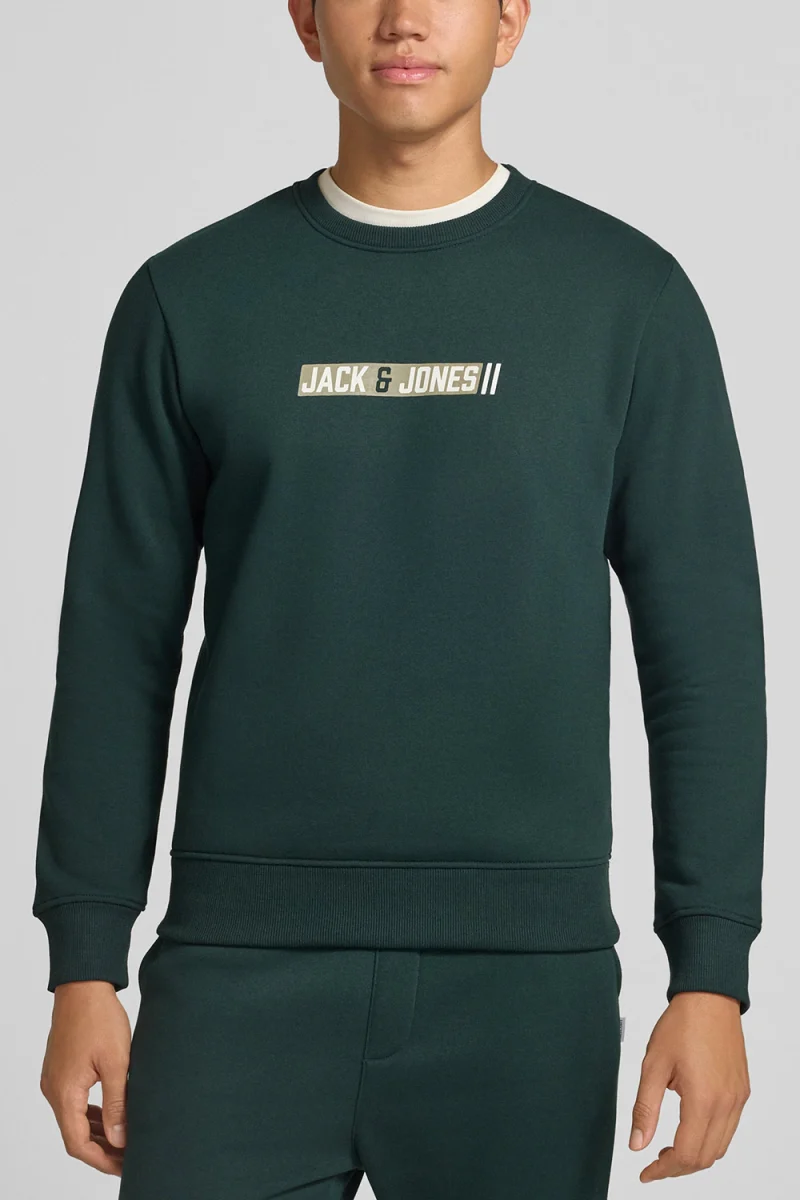 Суичър Jjmunk 12298431 19-5350 TCX scarab — снимка 2