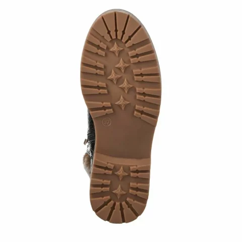 Дамски Кубинки TAMARIS – 1-26264-43-028 BLACK CROCO — снимка 5