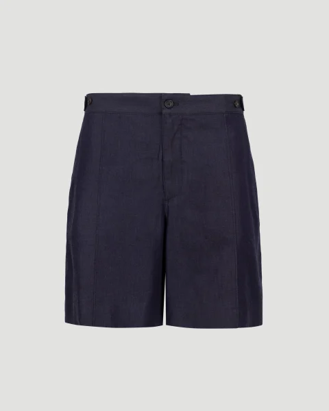 Navy Denim Shorts