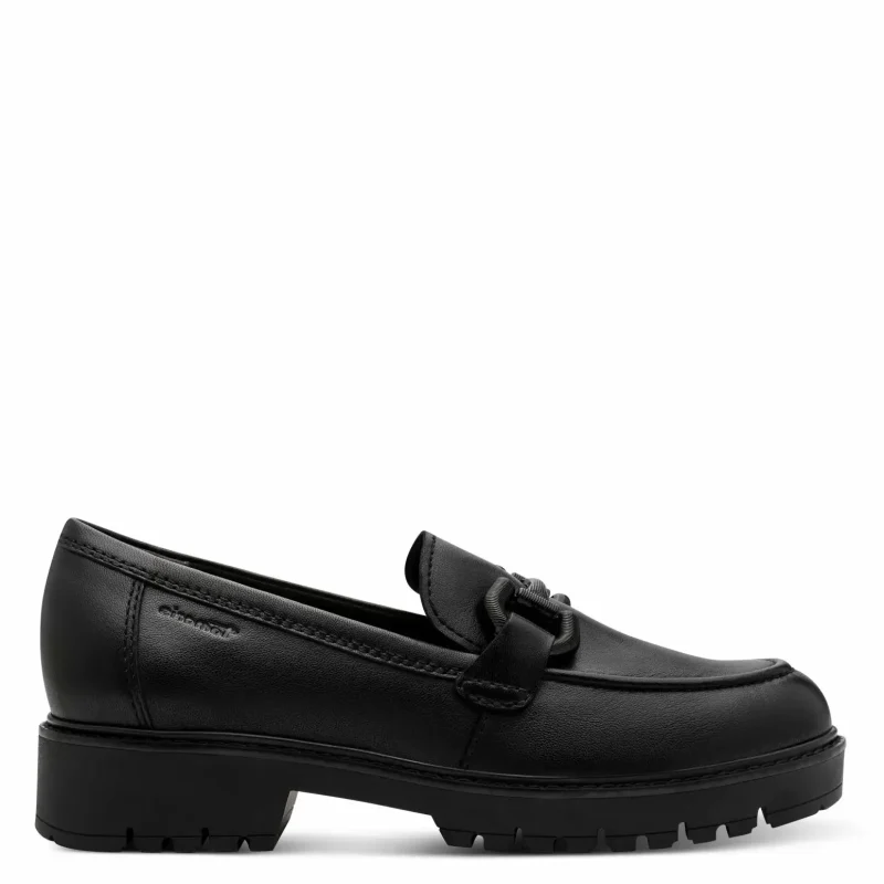 Дамски Лоуфър TAMARIS – 1-24723-43-003 BLACK LEATHER_1