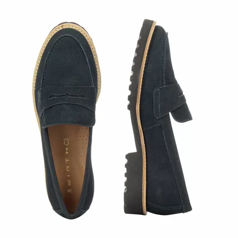 Дамски Мокасини WIRTH – 14352 KAMIK NOBUCK ITALO ELBA BLUE — снимка 5