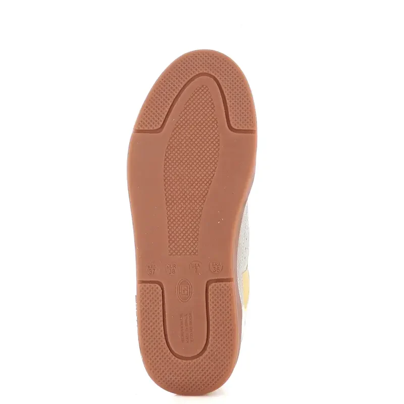Дамски Сникърс BOTTERO – 364910 BOTSMASH CINZA/AMARELO/PRATA — снимка 4
