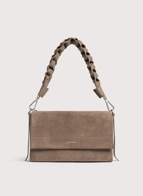 Велурена чанта Coccinelle Boheme Small — снимка 5
