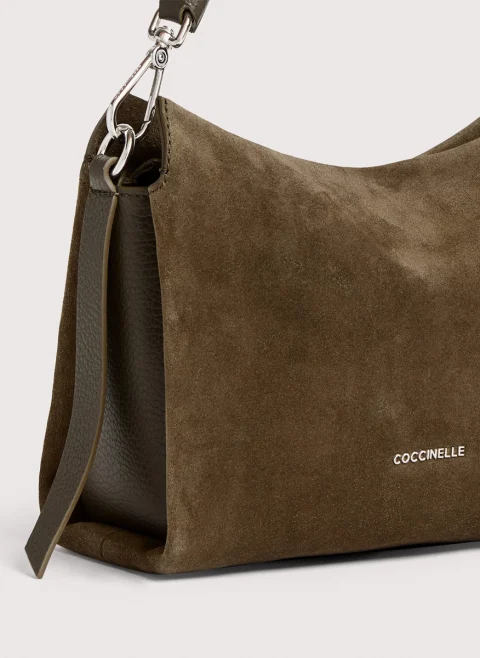 Велурена чанта Coccinelle Boheme Small — снимка 3