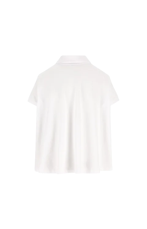 Polo in White Cotton — снимка 2