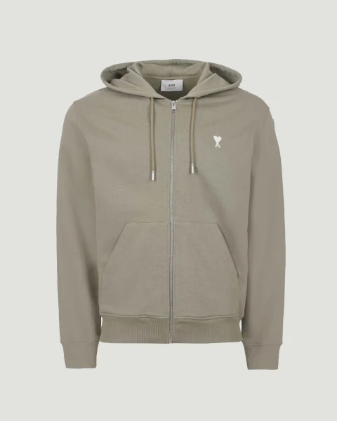 Zipped Hoodie in Laurel