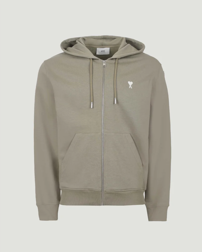 Zipped Hoodie in Laurel