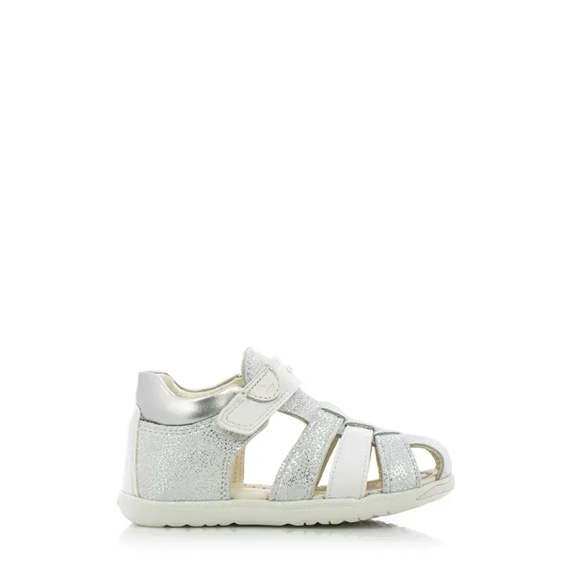 Сникърс Момичета GEOX – B254WB C0626 B SANDAL MACCHIA GIR OFF WHI/SIL