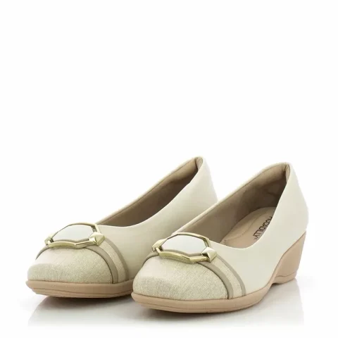 Дамски Обувки На Платформа PICCADILLY – 143227 IVONE OFF WHITE/NATURAL — снимка 3