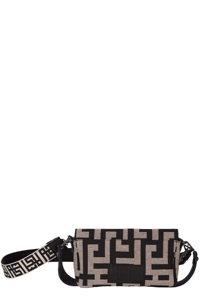 Чанта Troy beige black — снимка 2